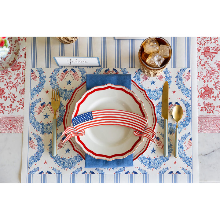 American Flag Banner Table Accents