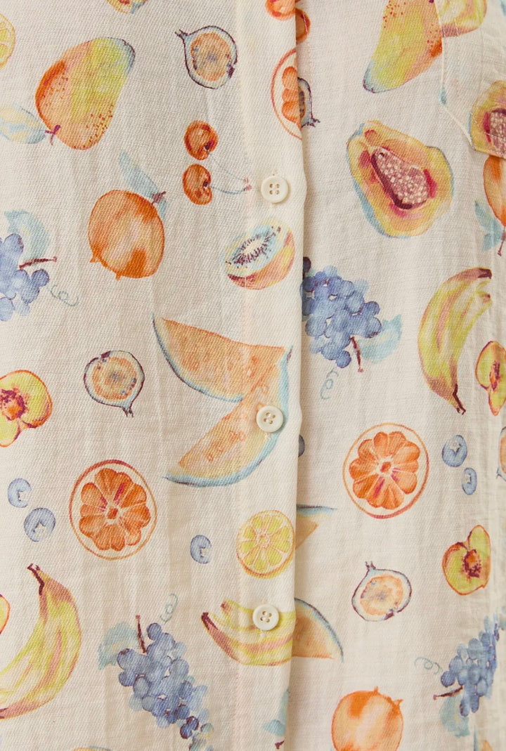 Citrus Grove Button-Up Top