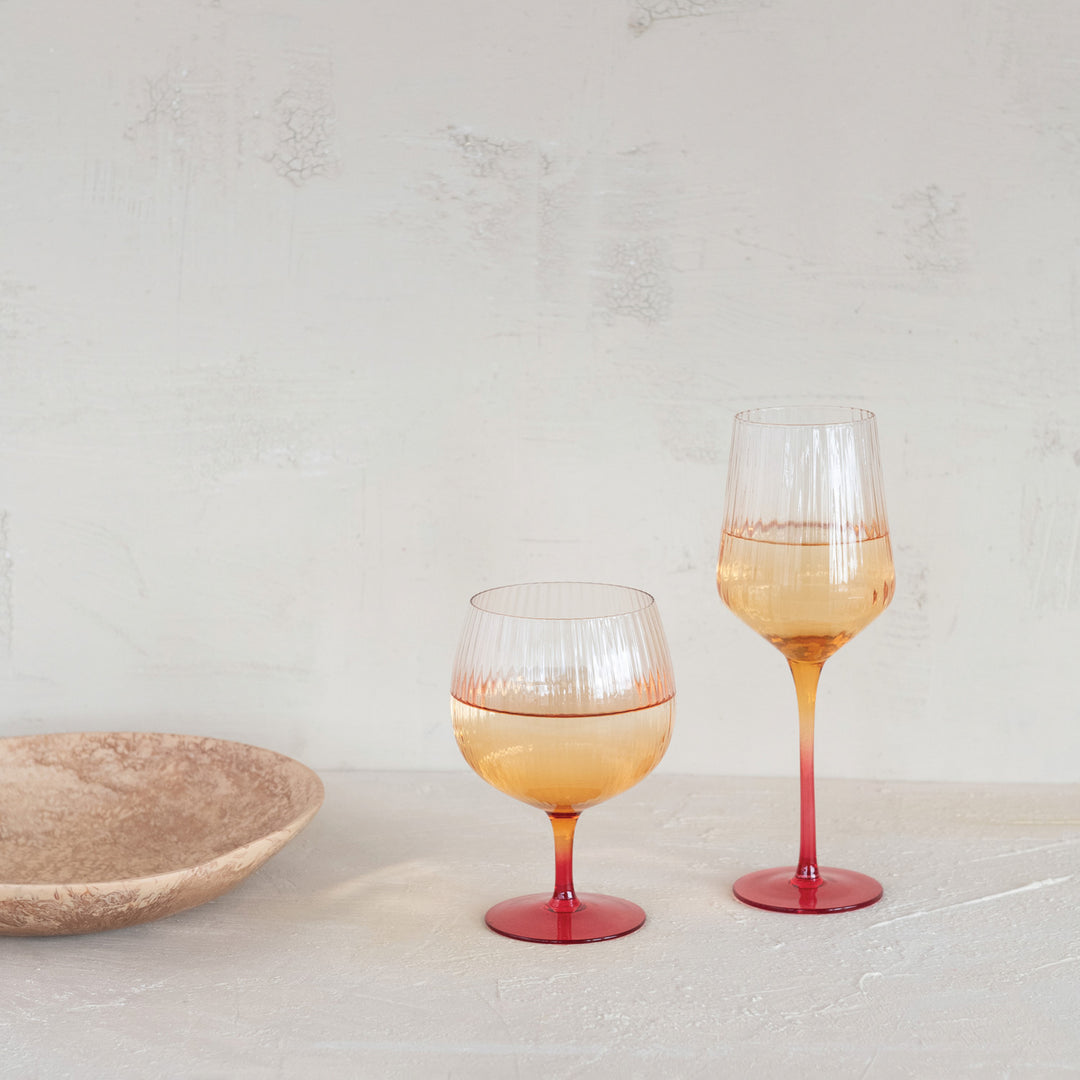 Sunset Glow Stemware Collection
