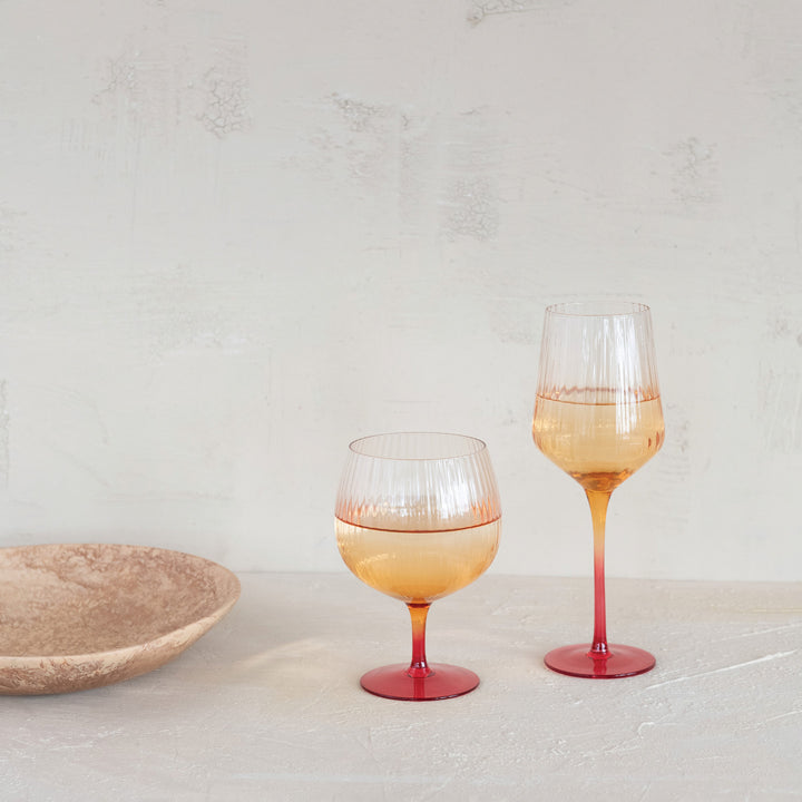 Sunset Glow Stemware Collection