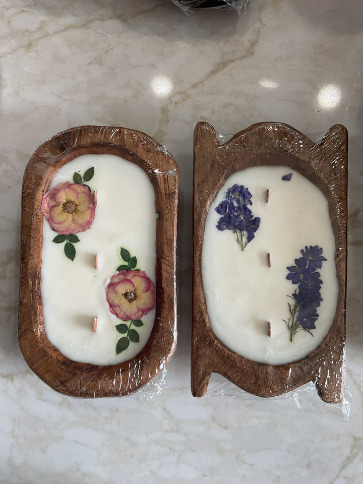 Dough Bowl Hand Poured Candle - Small