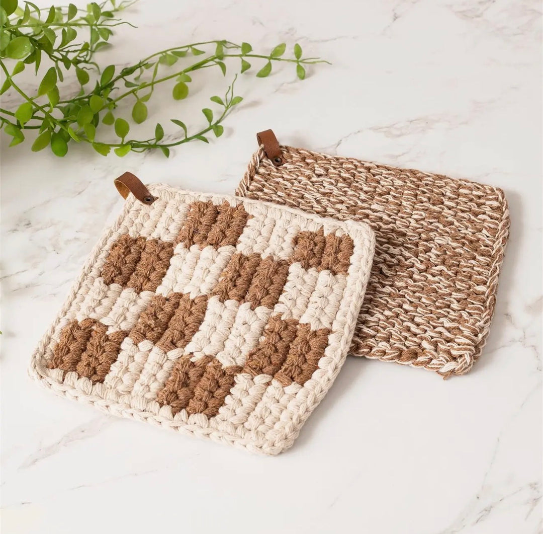 Hearthwoven Knit Pot Holder