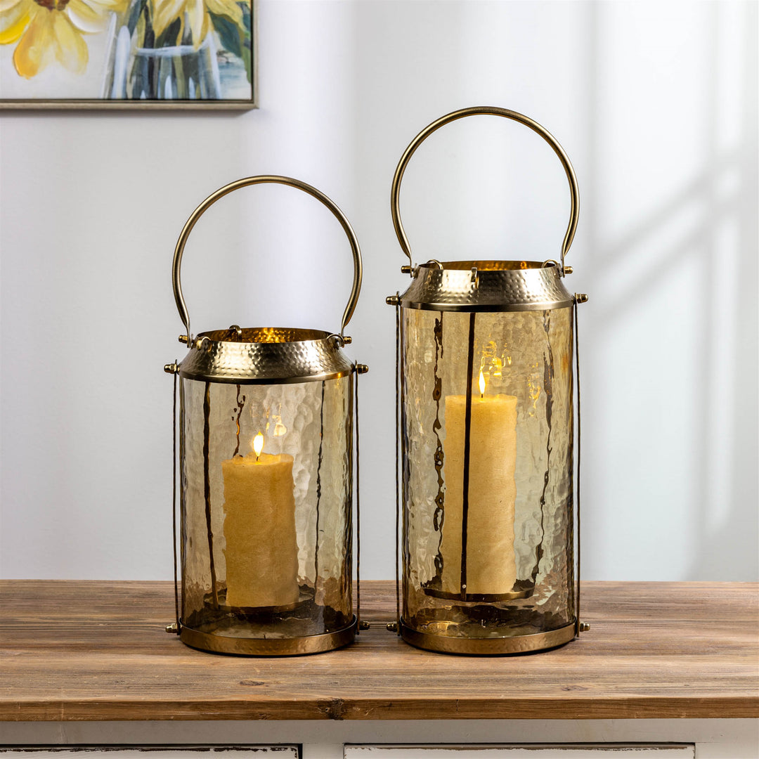 Golden Hour Glass Lanterns