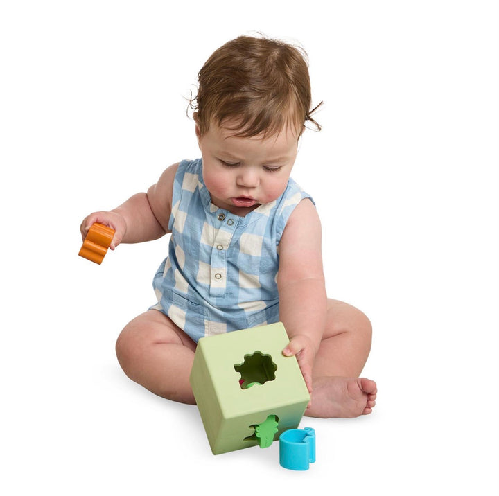 Silicone Safari Shape Sorter Cube