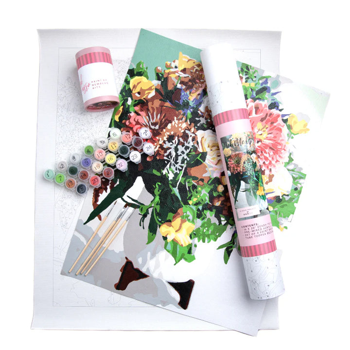 Floral Paint-by-Numbers Kit