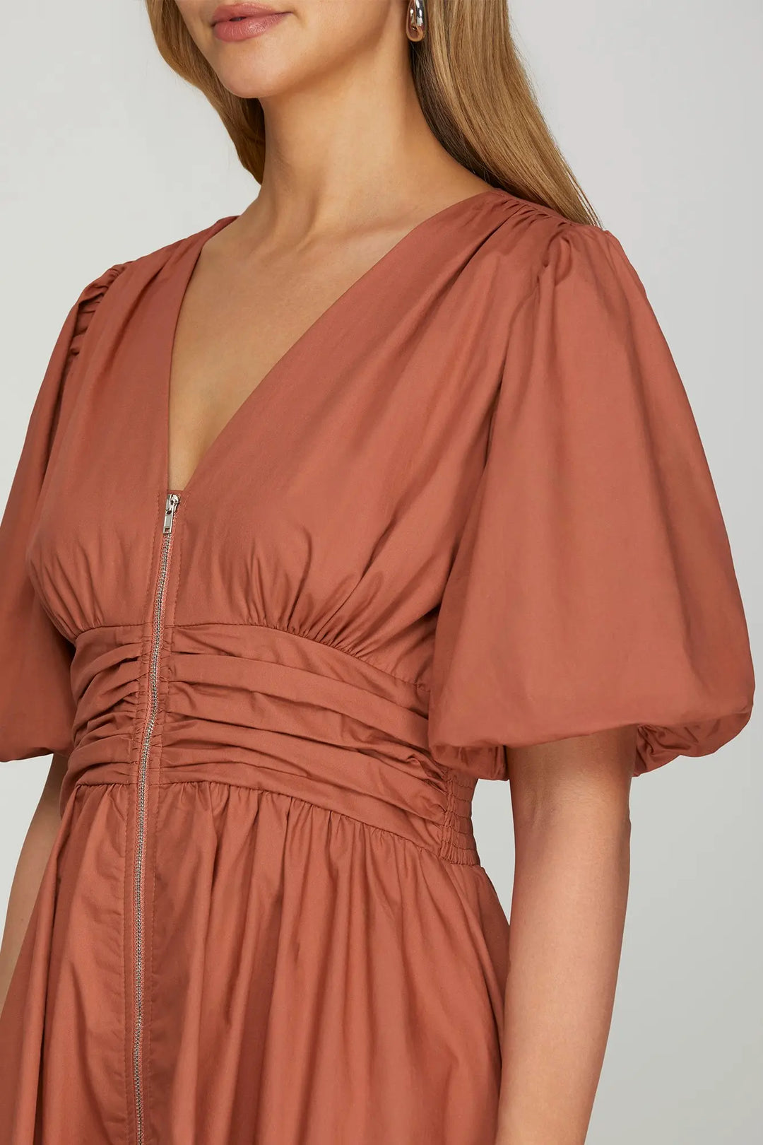 Canyon Breeze Colorblock Midi Dress