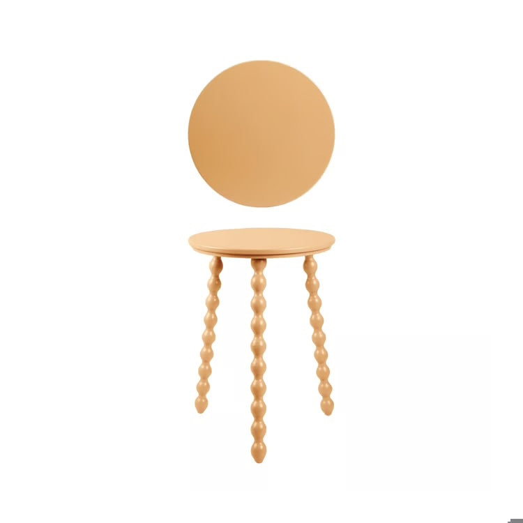 Golden Spindle Accent Table