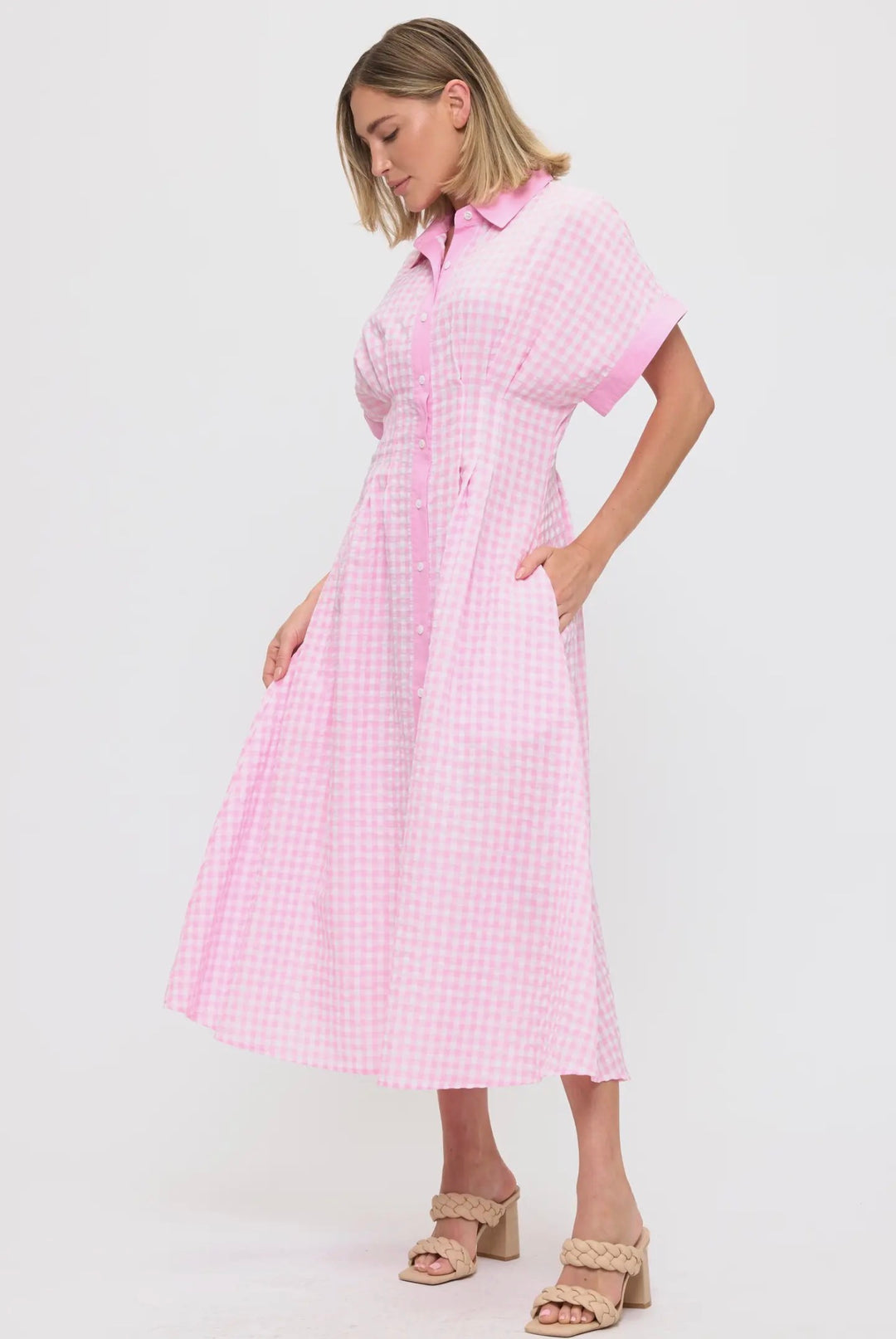 Pink Picnic Promenade Midi Dress