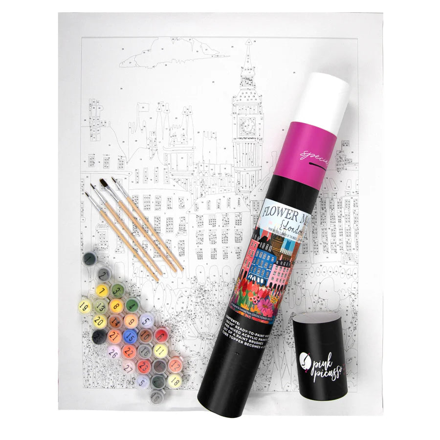 Flower Market Paint-by-Numbers Kit