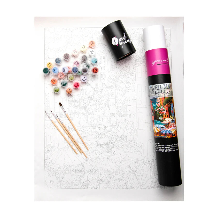 Flower Market Paint-by-Numbers Kit