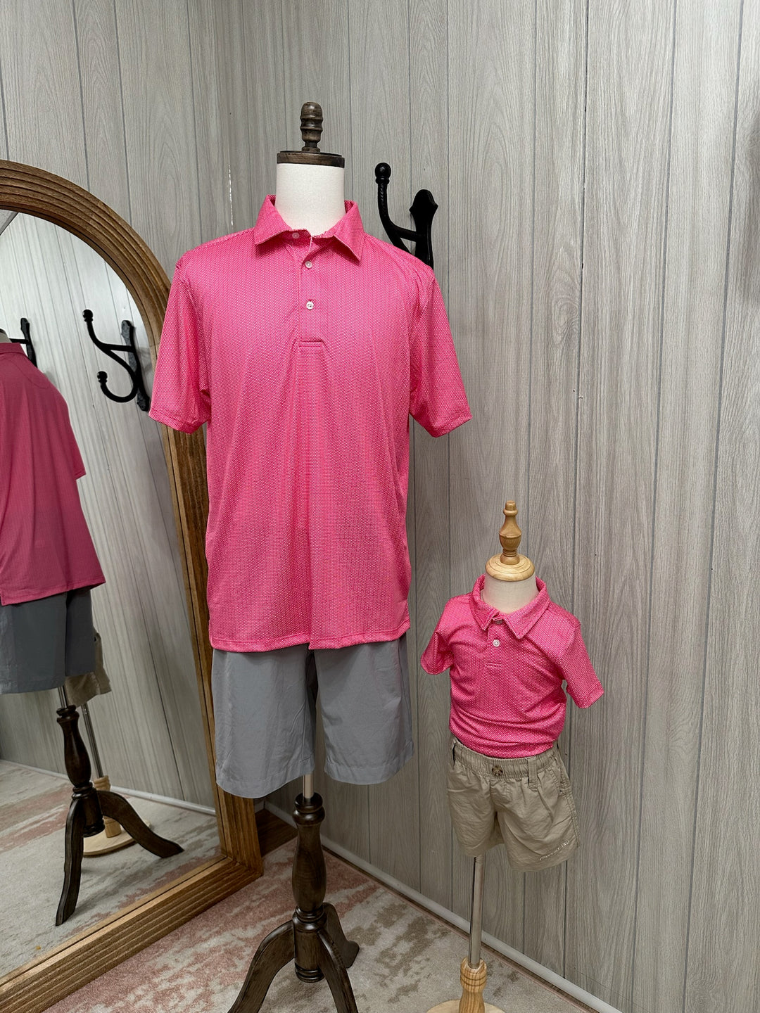Bright Pink Circle Polo