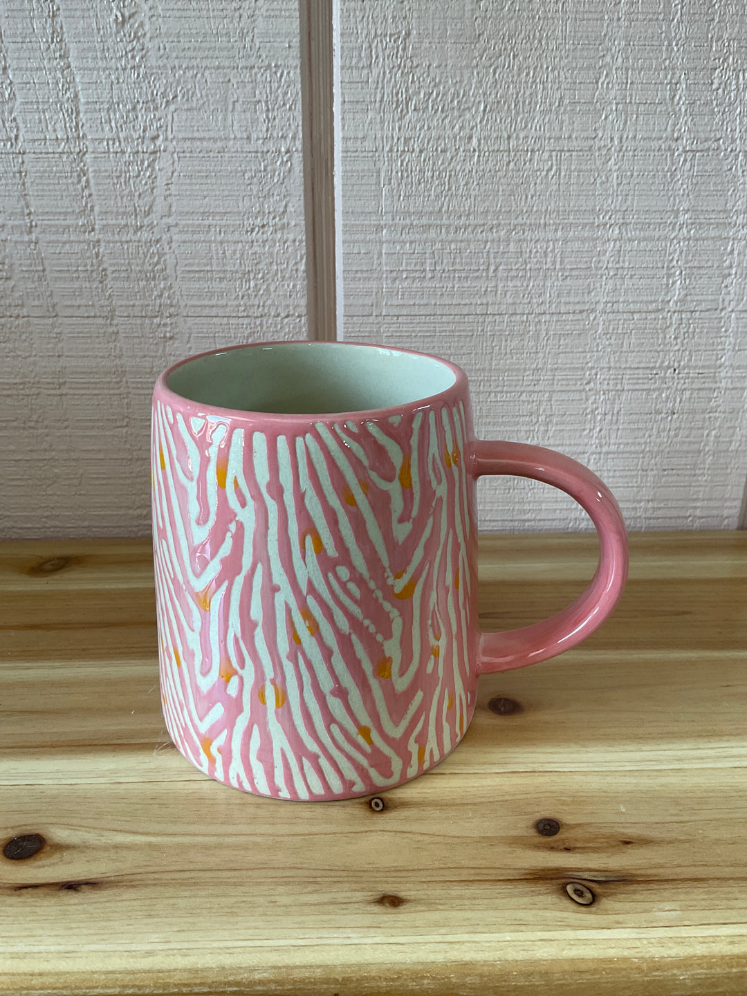 Stoneware Mug with Animal Prints