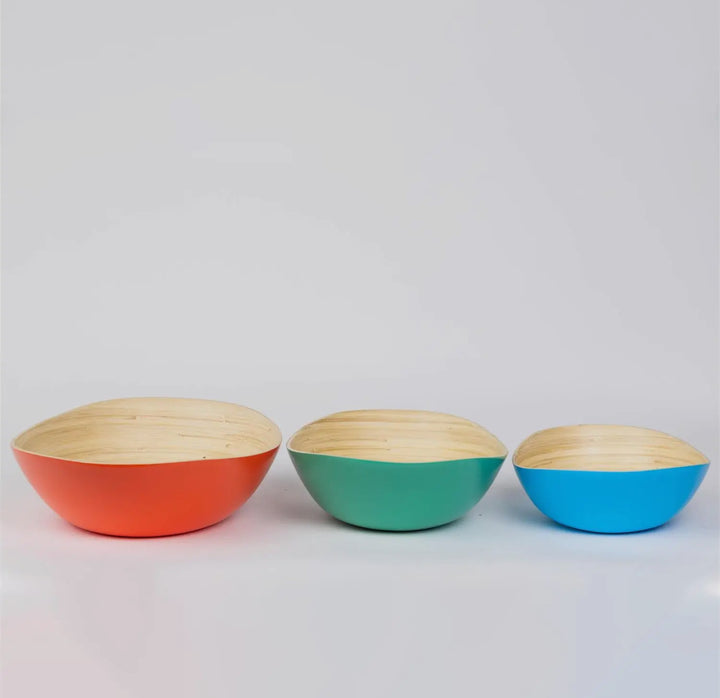 Coastal Color Bamboo Bowl