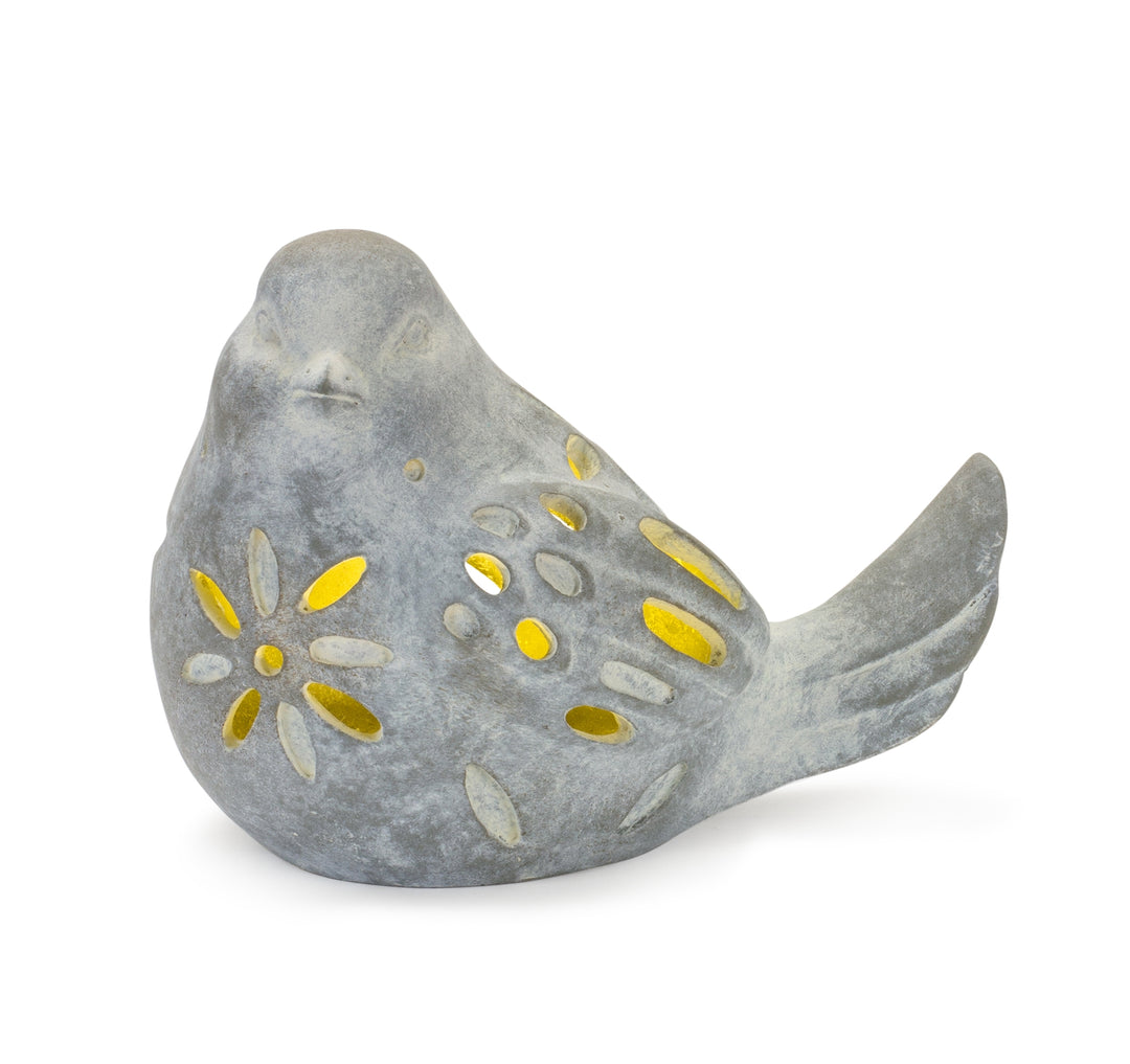 Gray LED Resin Bird