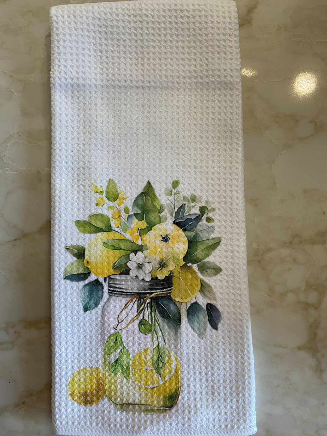 White Waffle Weave Towel