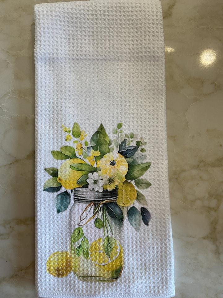 White Waffle Weave Towel