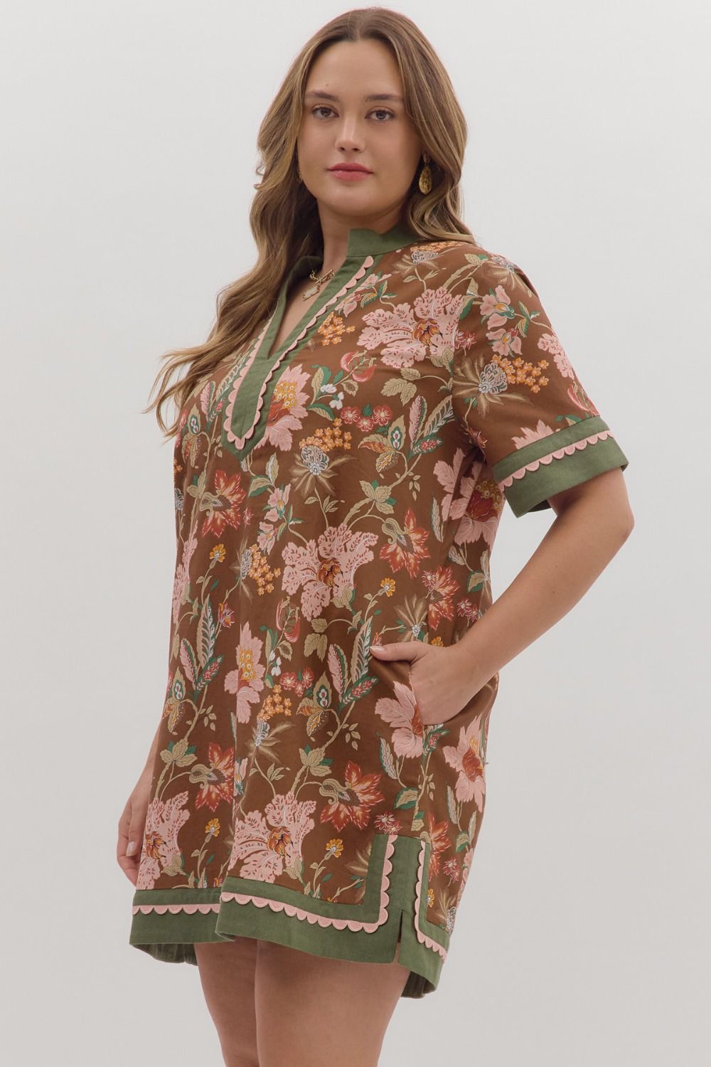 Harvest Blooms Tunic Dress – Plus Size