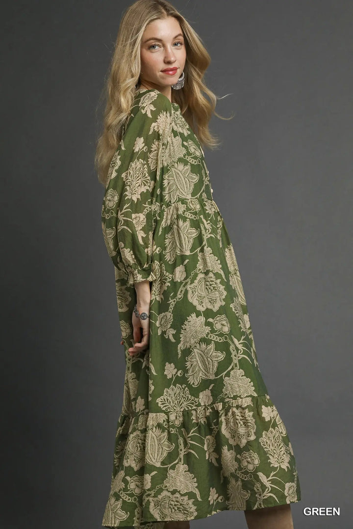 Willow Garden Midi Dress