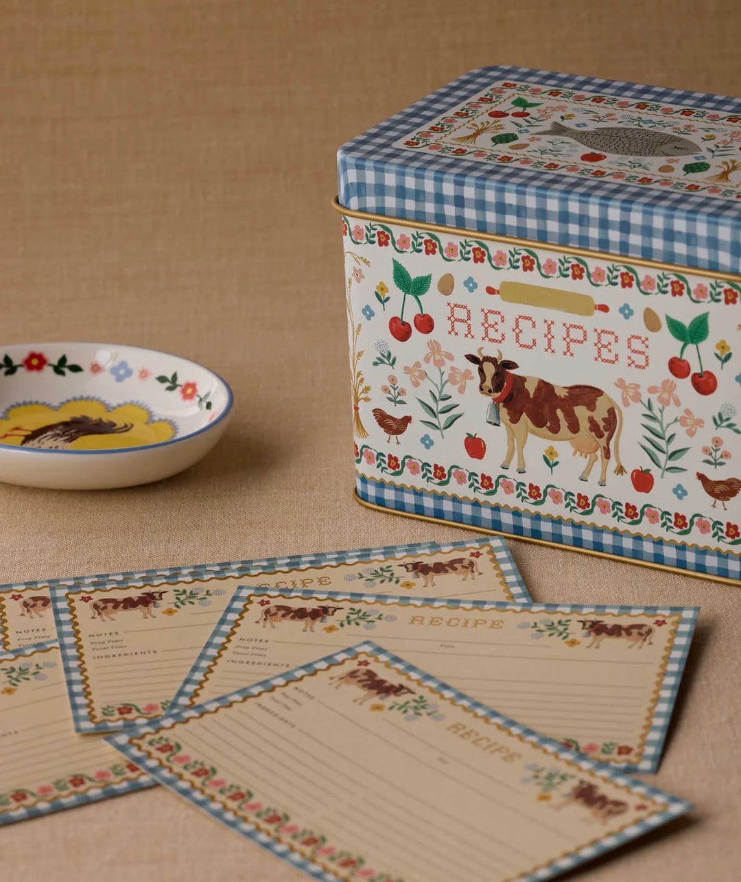 Farmhouse Heirloom Recipe Tin Set