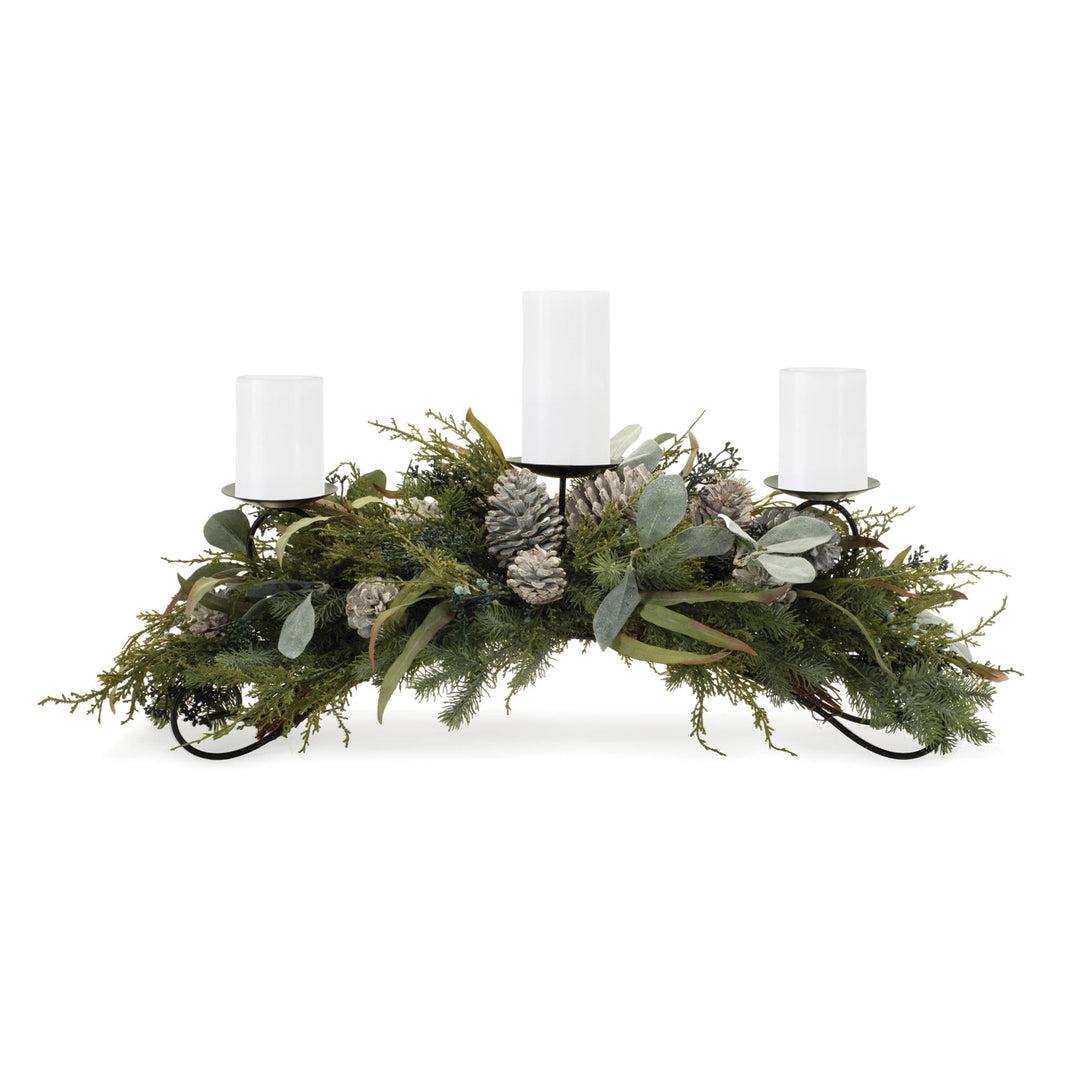 Snowy Pine Centerpiece