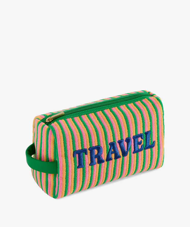 Travel Stripe Cosmetic Pouch