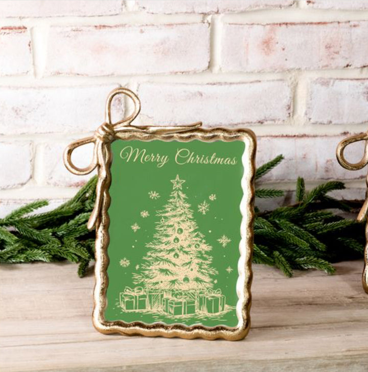 Gold Bow Photo Frame