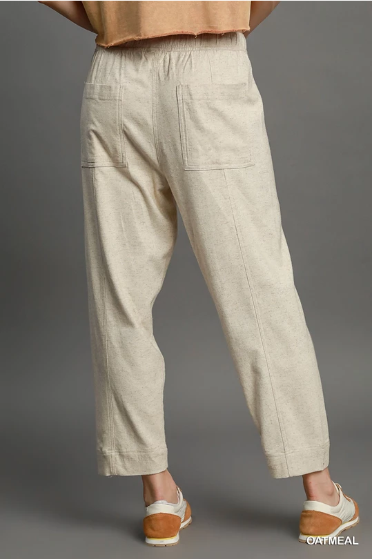 Oatmeal Linen Pants