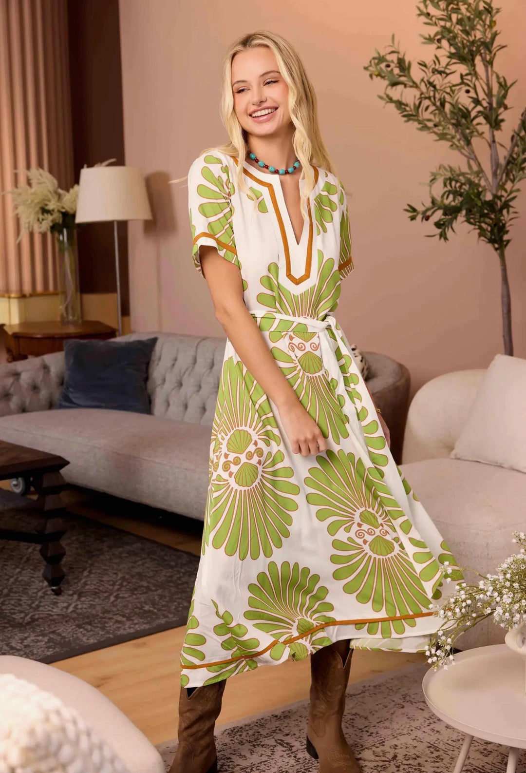 Citrus Solstice Midi Dress