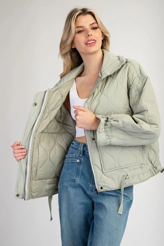 The Sage Chalet Quilted Jacket