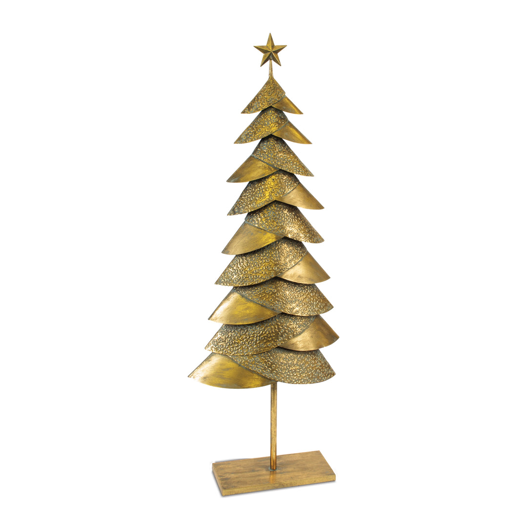 Gilded Elegance Iron Christmas Tree