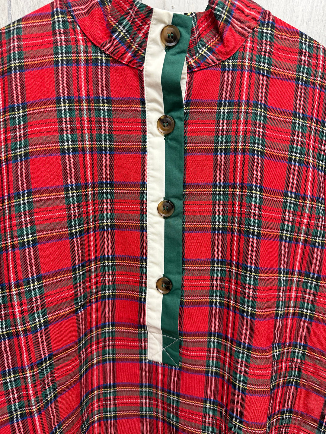 Holly Tartan Button-Front Dress