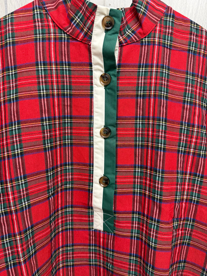 Holly Tartan Button-Front Dress