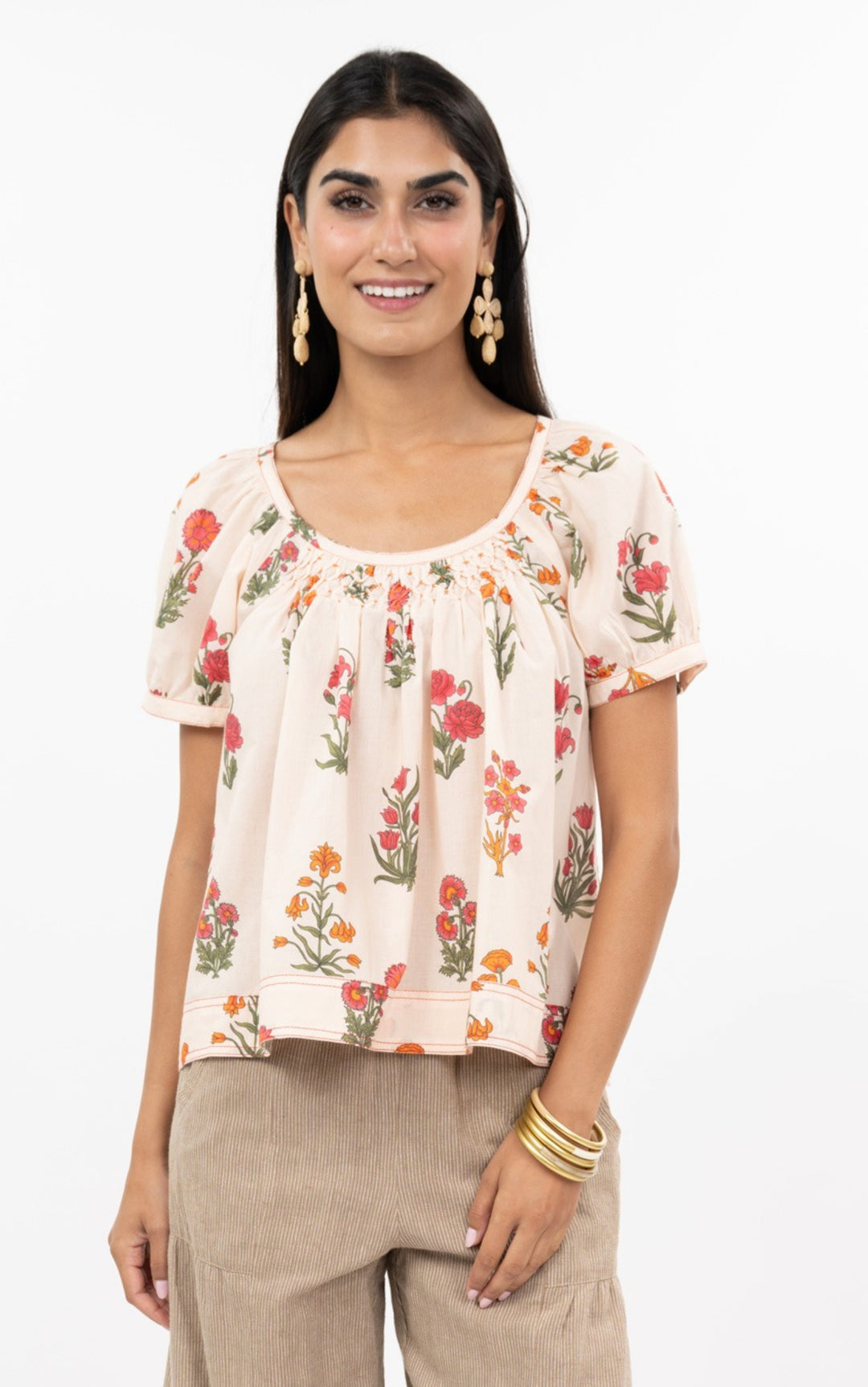 Bloom Button-Back Blouse