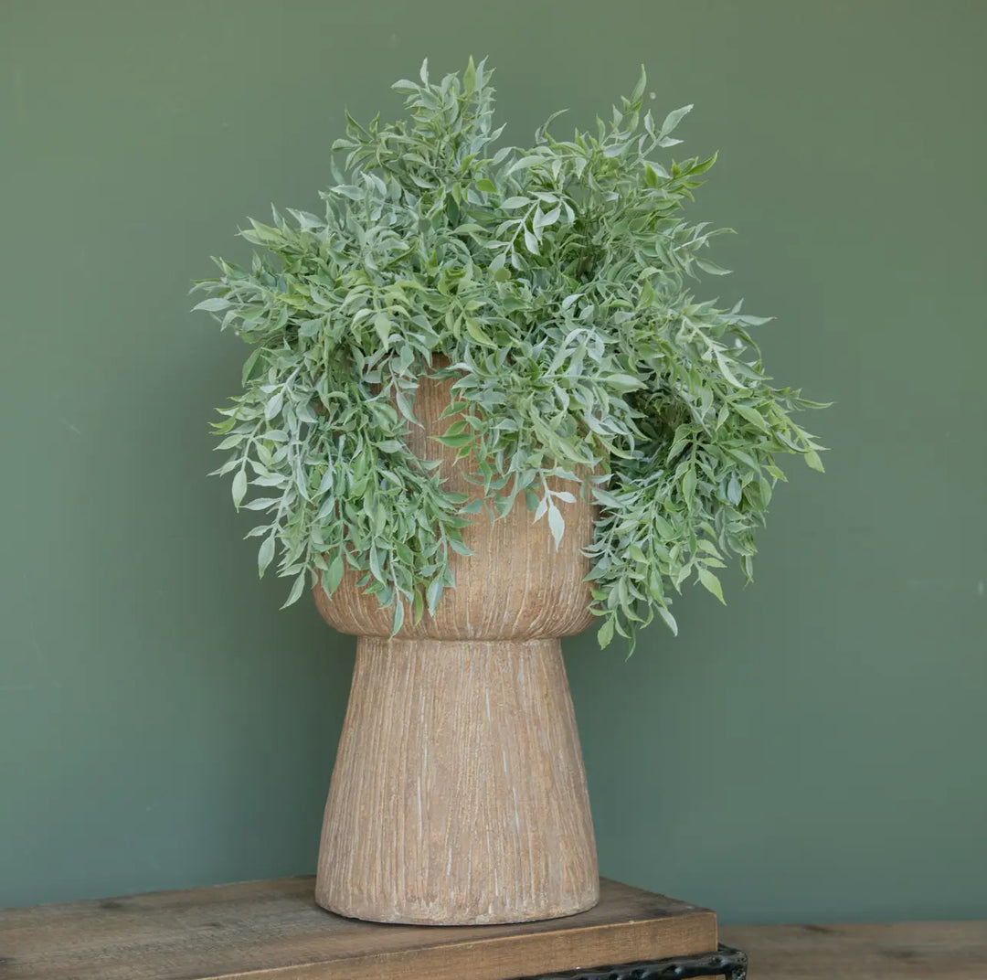 16” Green Tea Leaf Bush Stem