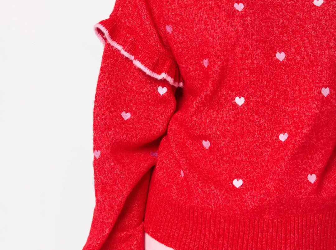 Sweetheart Ruffle Sweater