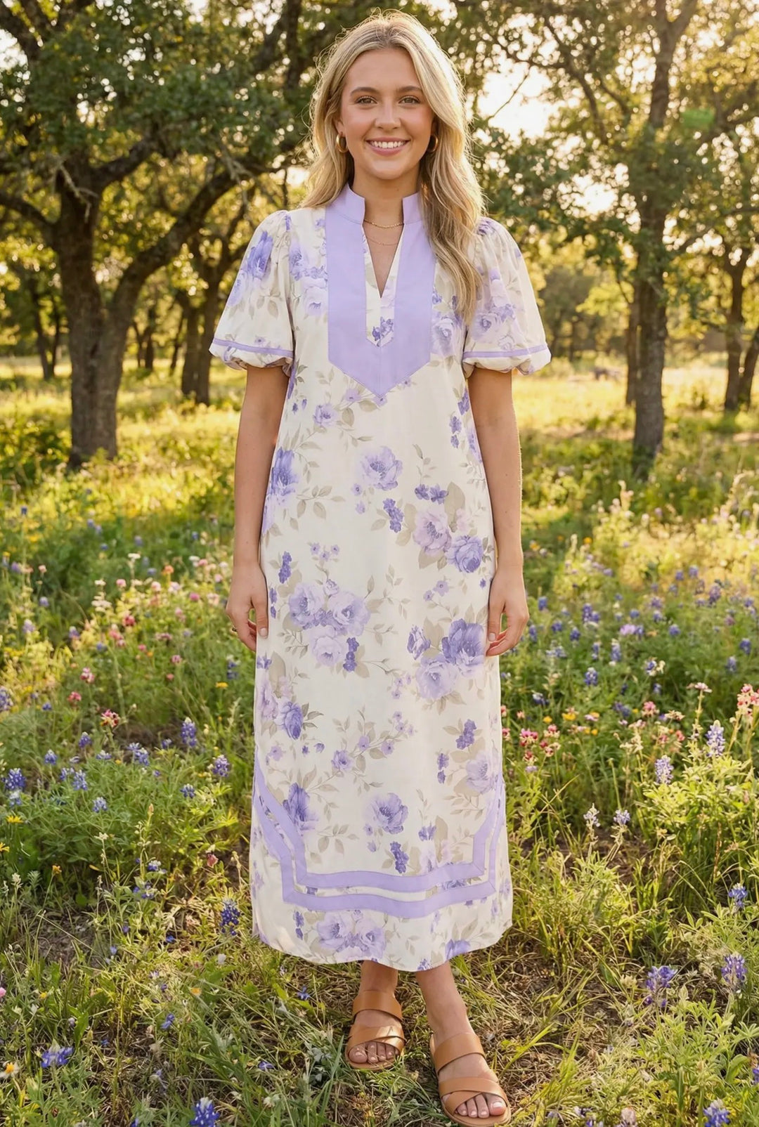 Lavender Fields Midi Dress