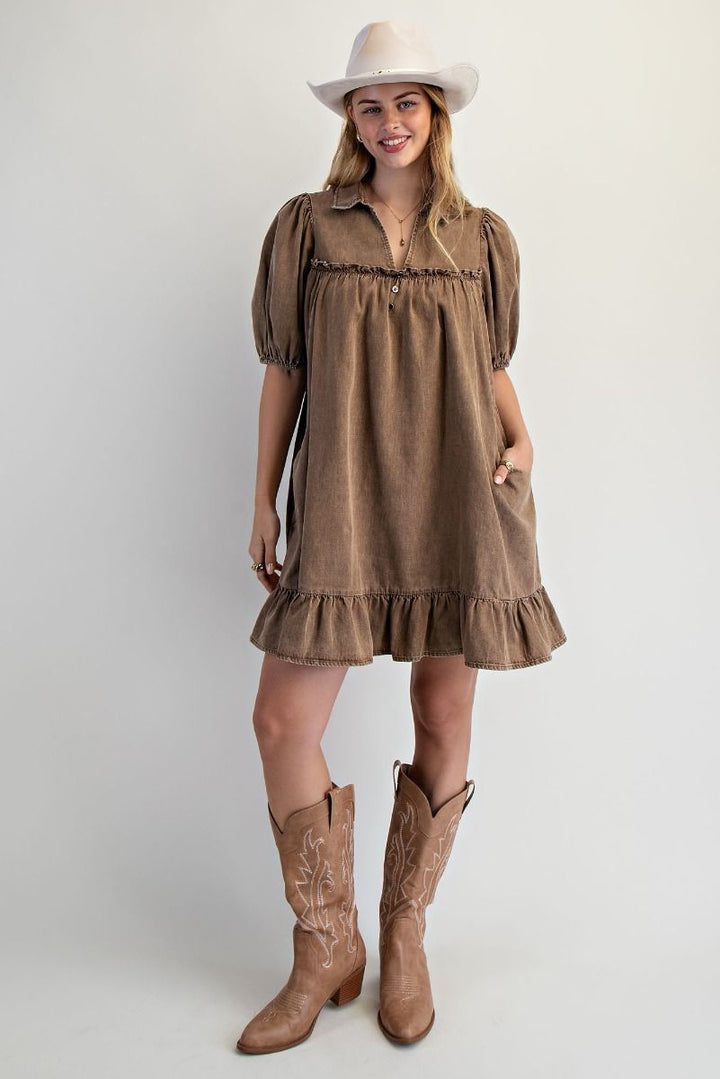 Prairie Belle Denim Dress