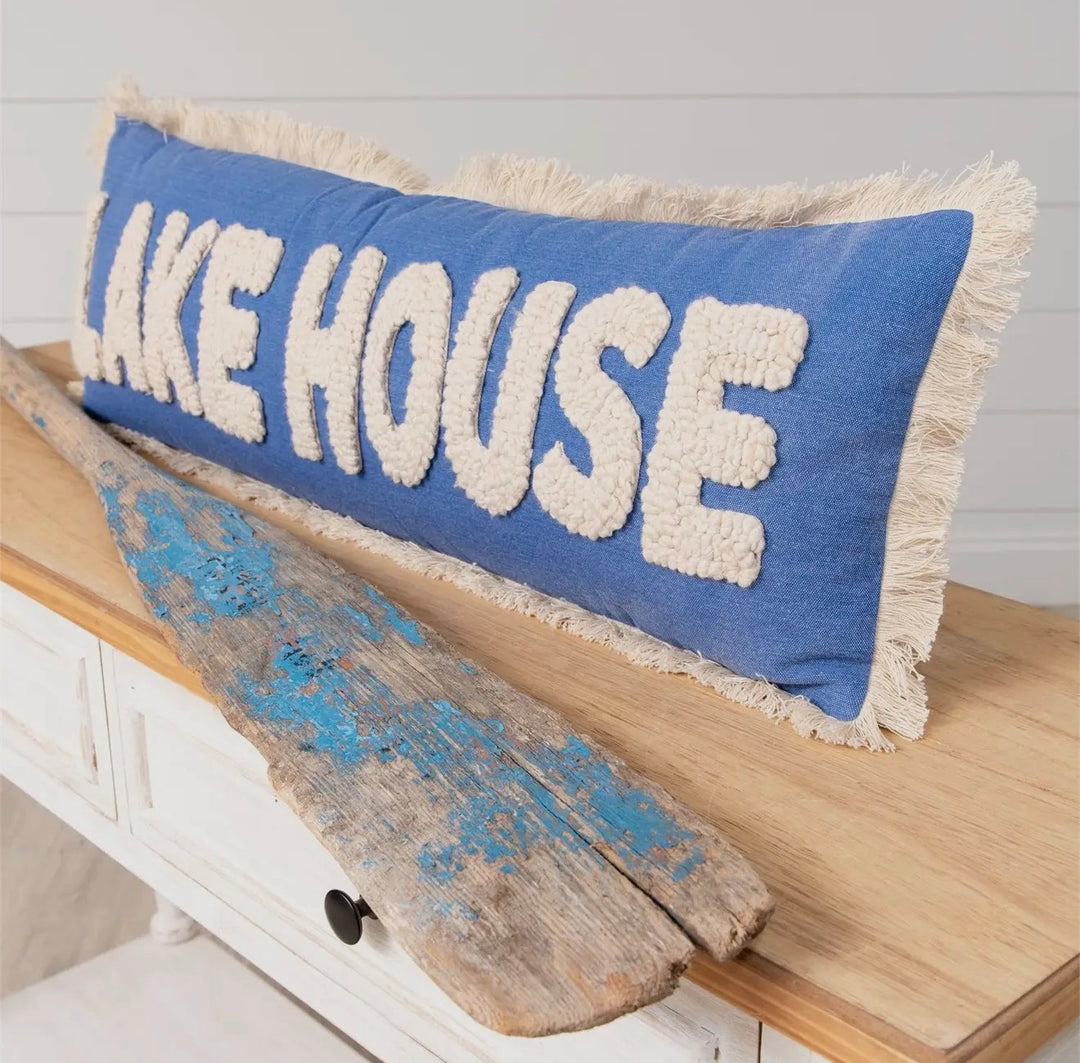 Lake House Stonewashed Lumbar Pillow