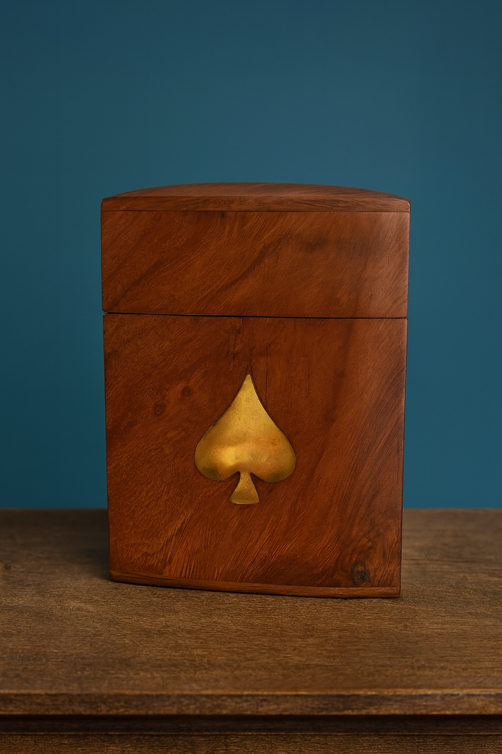 Playing Cards in a Wooden Box