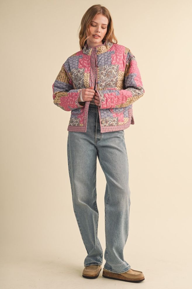 Rosewood Patchwork Quilted Jacket