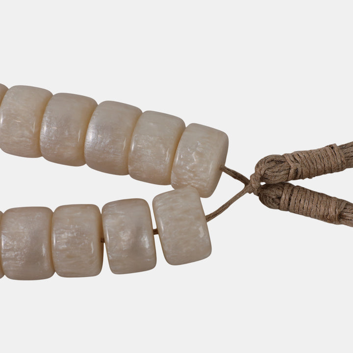 Ivory Stone Beaded Decorative Garland