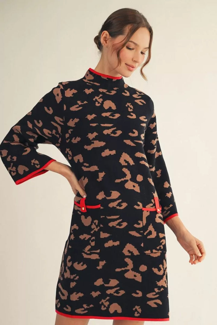 The Riviera Leopard Shift Dress