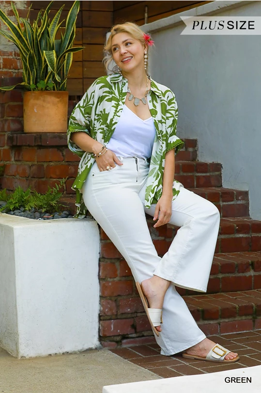 Green with Envy Top