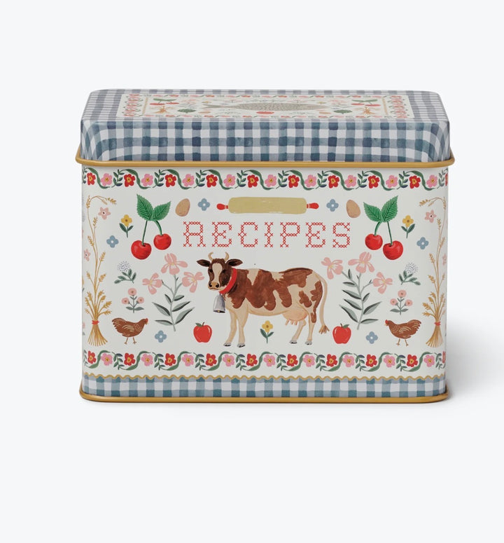 Farmhouse Heirloom Recipe Tin Set