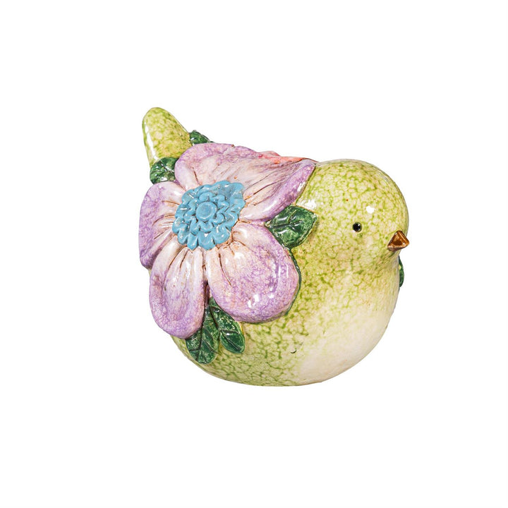 Floral Garden Bird Figurines