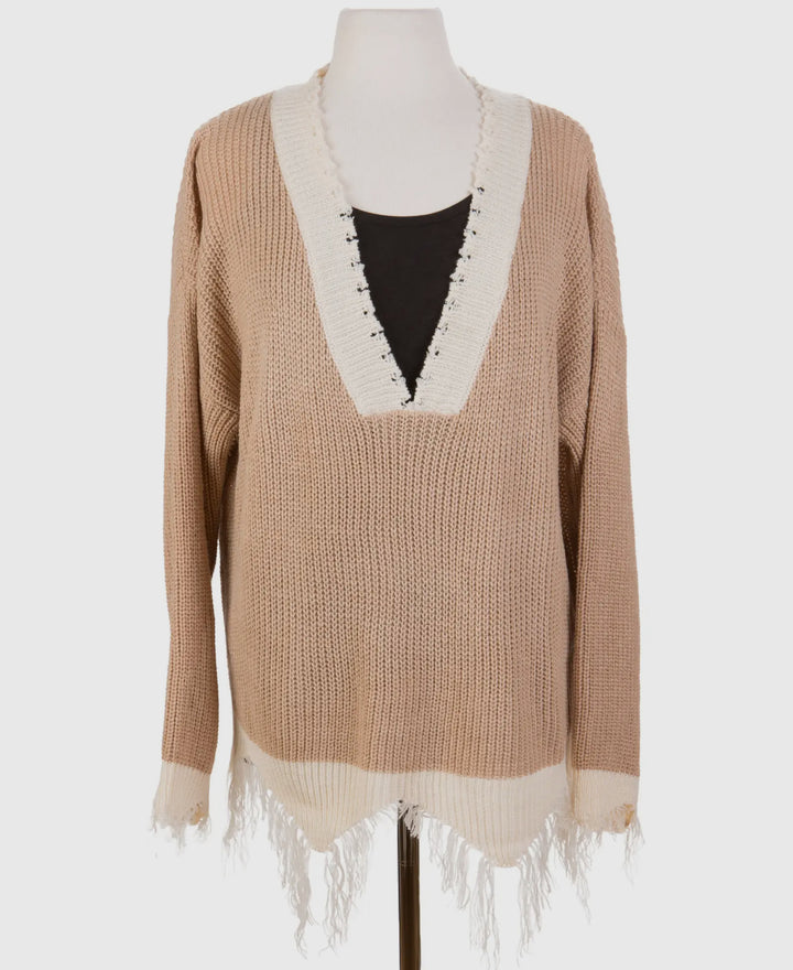 Cozy Fringe Hem Sweater