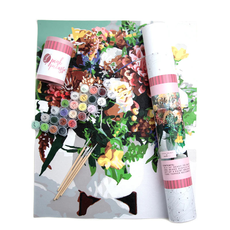 Floral Paint-by-Numbers Kit