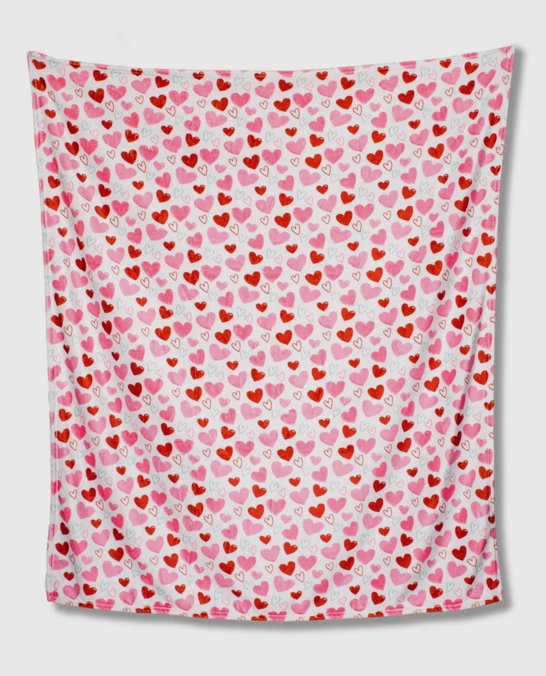 Hearts Aflutter Plush Throw Blanket