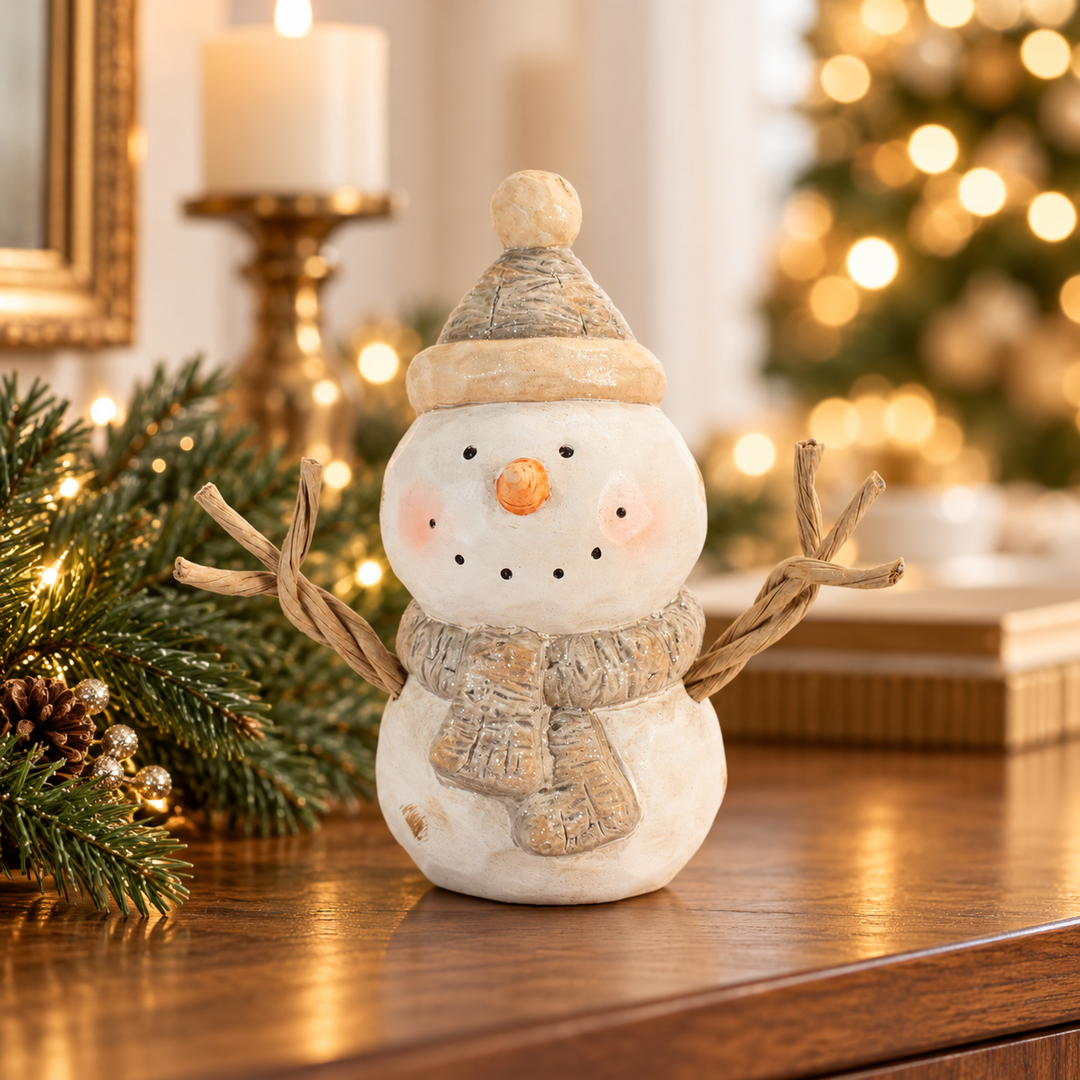 Winter Charm Terra Cotta Snowmen – Two Styles