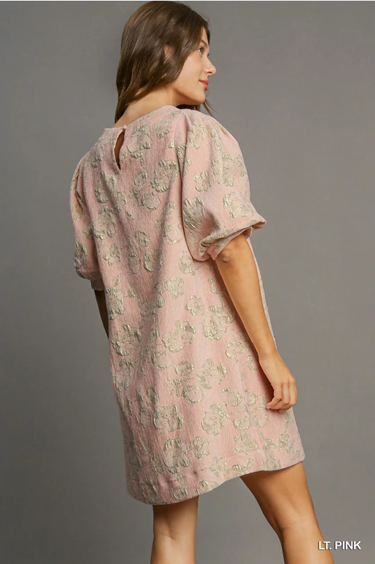 Metallic Light Pink Dress